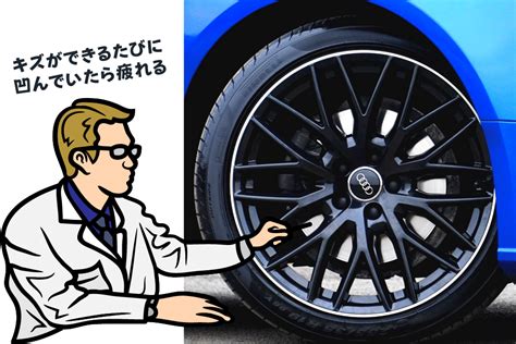 小傷|車のホイールの「小キズ･塗装剥がれ」を自分で直す。